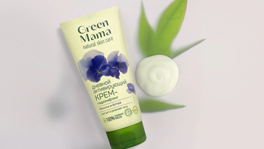 Крем-гидролифтинг Green Mama дневной активирующий Фиалка и алтей 100 мл