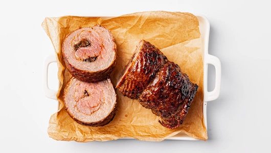 Рулет из говядины с черносливом, вес