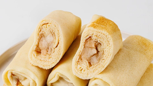 Блинчики с яблоком и корицей, зам. Блинчики с яблоком и корицей, зам.