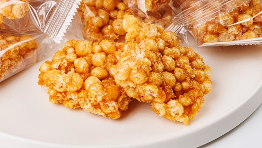 Батончик злаковый со сгущенным молоком и арахисовой пастой, ВЕС