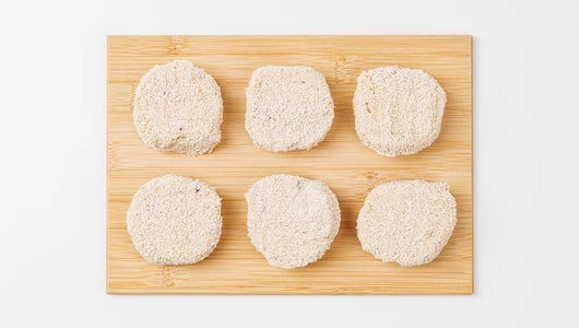 Котлеты фасолевые с грибами и луком, зам.