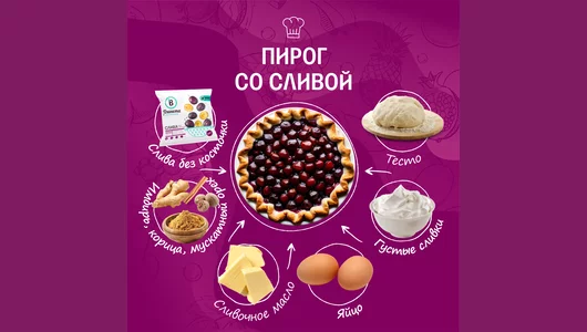 Слива Планета Витаминов кусочками замороженная 300 г