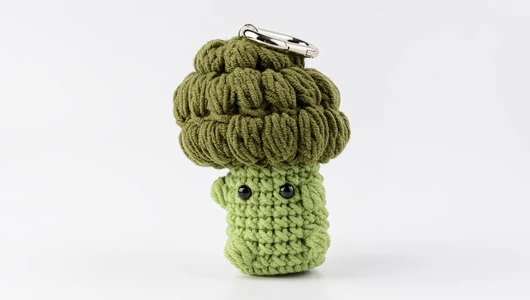 Брелок вязаный "Брокколи"