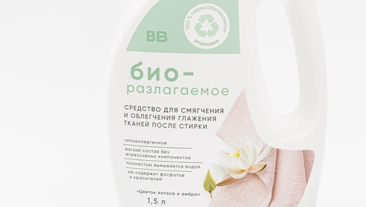 Средство для смягчения тканей после стирки "Цветок лотоса и амбра" биоразлагаемое