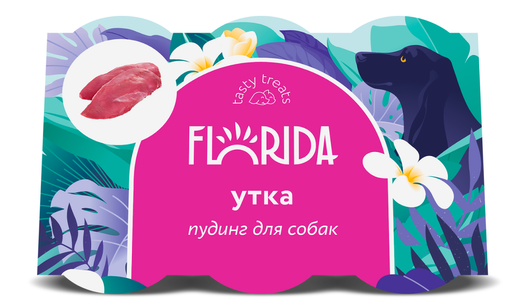 FLORIDA лакомства Пудинг для собак с уткой