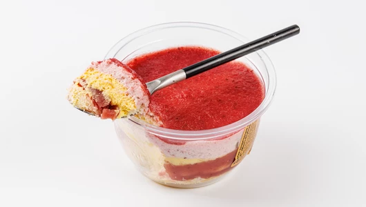 Десерт в банке "Манго клубника" без доб. белого сахара, кафе