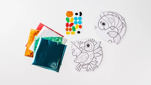 Аппликации магнитные "Перья и плавники"