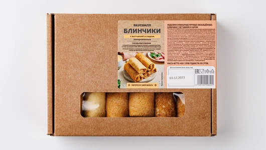 Блинчики с ветчиной и сыром, зам.