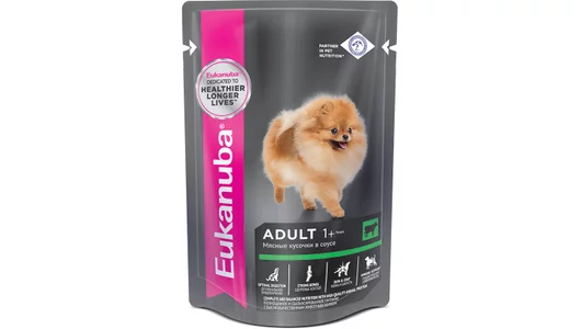 EUKANUBA 100гр для собак с говядиной в соусе (пауч)