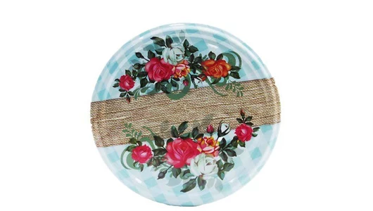 Крышка для&nbsp;консервирования Москвичка винтовые Ткань Окошки Твист-офф III-82 10 шт