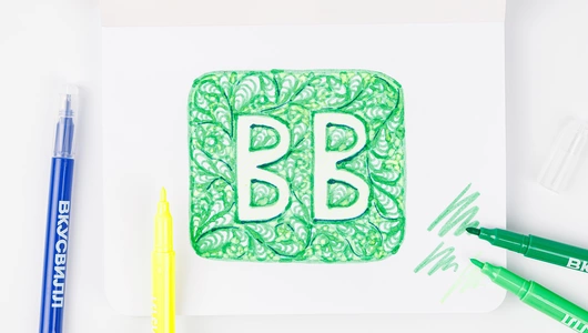 Набор фломастеров двусторонних для рисования, 12 цветов