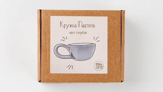 Кружка "Пастель". Цвет голубой