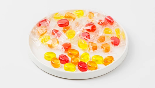 Карамель леденцовая "Малина, клубника, лимон, апельсин"