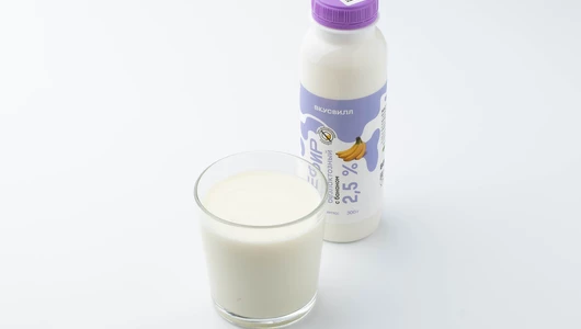 Кефир безлактозный с бананом без доб. сахара 2,5%