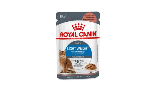 Royal Canin паучи Для взрослых кошек для профилактики избыточного веса, мелкие кусочки в соусе, Light Weight Care