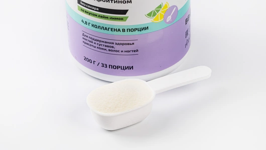 Коллаген с глюкозамином и хондроитином со вкусом лайма и лимона, 200 гр