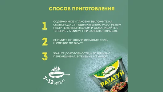 Смесь овощная Бондюэль Рататуй по-французски 400 г