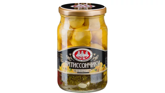 Патиссончики Скатерть Самобранка маринованные с/б 720 мл