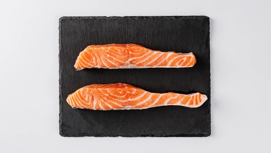 Семга филе-кусок на коже охл., 350 г