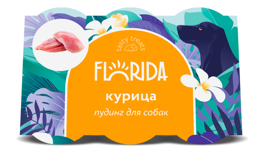 FLORIDA лакомства Пудинг для собак с курицей