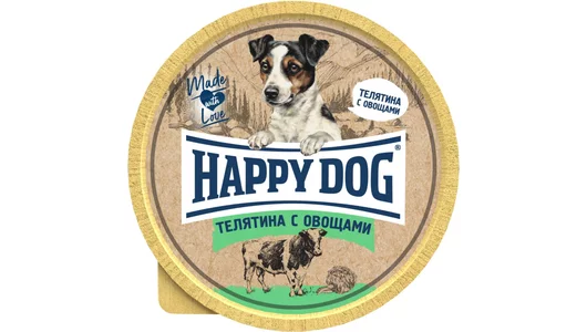 Паштет Happy Dog Nature Line для маленьких собак, телятина с овощами 125 гр