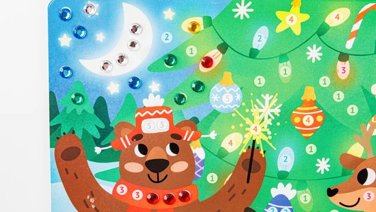 Аппликация стразами "Новогодние искорки"