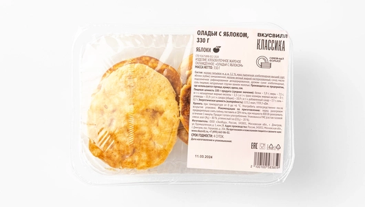 Оладьи с яблоком, 330 г