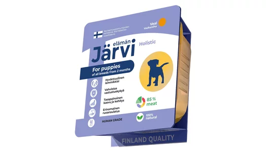 Влажный корм Jarvi Holistic мясной паштет для щенков всех пород от 2-х месяцев с телятиной, 100 г