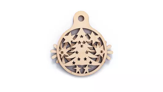 Деревянный конструктор Drovo Елочная игрушка