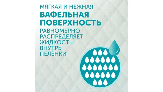 Пеленки для детей Lovular Hot Wind Впитывающие 60х40 см 7 шт