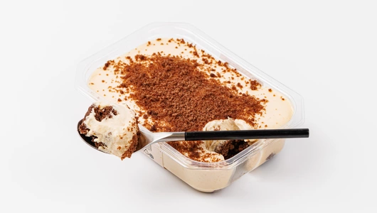 Десерт "Баноффи" с бананом и маскарпоне