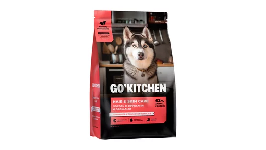 Корм GO'KITCHEN ягненок с овощами, полнорационный беззерновой сухой корм для щенков и собак всех возрастов для чувствительного пищеварения, 5,44кг