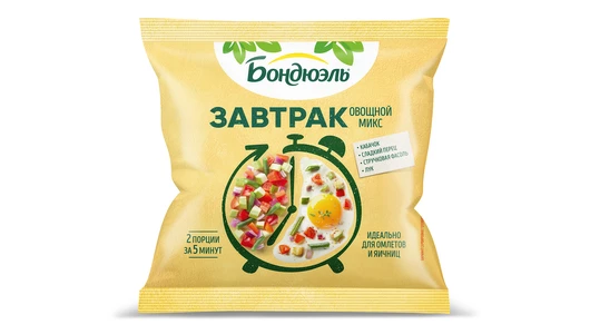 Овощной микс с кабачком Бондюэль Завтрак замороженный 200 г