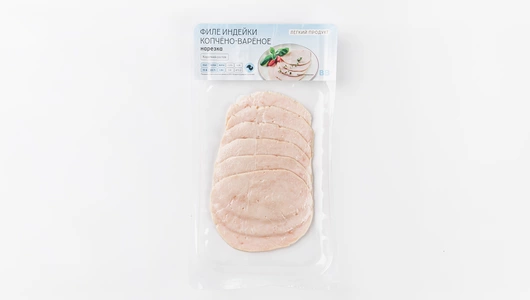 Филе индейки копчено-вареное, нарезка Филе индейки копчено-вареное, нарезка