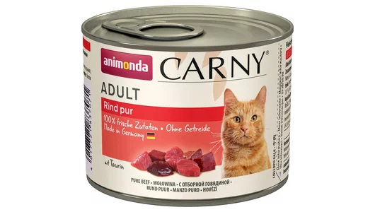 Влажный корм ANIMONDA 200гр для кошек CARNY Adult с отборной говядиной