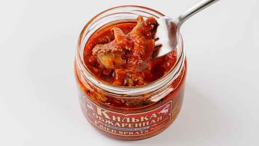 Килька каспийская обжаренная в томатном соусе ст/б, 260 г Килька каспийская обжаренная в томатном соусе ст/б, 260 г