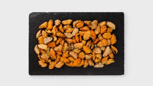 Мидии мясо вареные 200/300 зам., 500 г Мидии мясо вареные 200/300 зам., 500 г