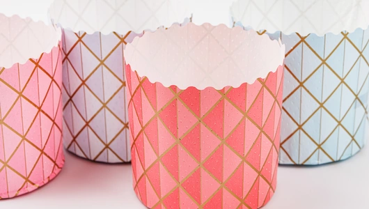 Формы бумажные для&nbsp;кулича, 4 шт. (90х90мм)