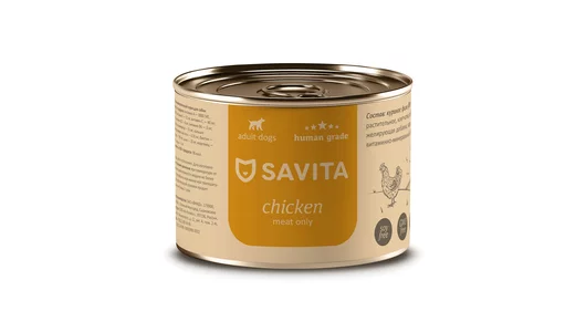 SAVITA консервы для собак «Курица», 240 г