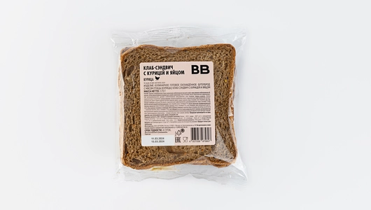 Клаб-сэндвич с курицей и яйцом