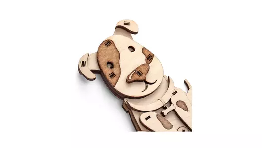 Деревянный конструктор 3D пазл Drovo Щенок дружок Деревянный конструктор 3D пазл Drovo Щенок дружок