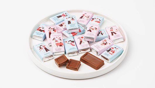 Шоколад молочный "Про любовь" Шоколад молочный "Про любовь"