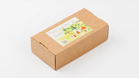 Набор колокольчиков "Домики". Цвет пастель