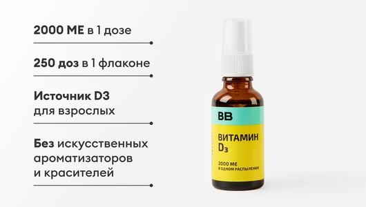 Витамин D3 2000 МЕ спрей