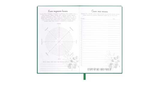 Записная книжка Escalada Мысли позитивно зеленый 126х184 мм А6 96 л