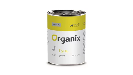 Organix консервы Монобелковые премиум консервы для собак, с гусем