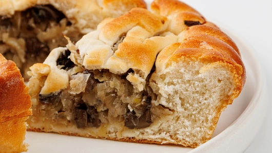 Пирог постный с&nbsp;капустой и&nbsp;грибами, 300 г