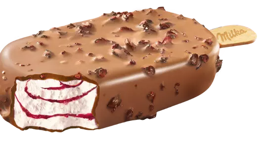 Мороженое эскимо Milka Сливочное с лесными ягодами 64 г Мороженое эскимо Milka Сливочное с лесными ягодами 64 г