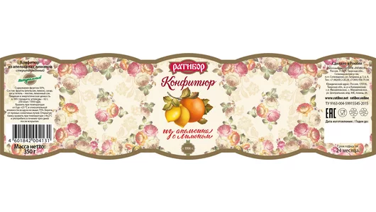 Конфитюр Ратибор из апельсина с лимоном 350 г Конфитюр Ратибор из апельсина с лимоном 350 г