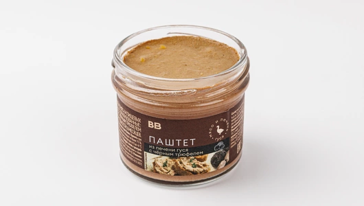 Паштет из печени гуся с черным трюфелем